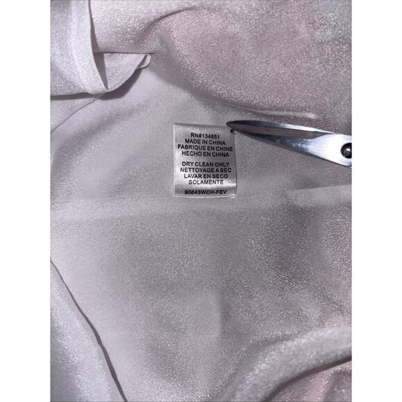 WAYF Floral Chiffon Ruffle Cutout Maxi Dress Romatic Tiered Pink Fairy Whimsy Sm - Picture 16 of 16